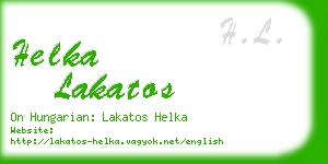 helka lakatos business card